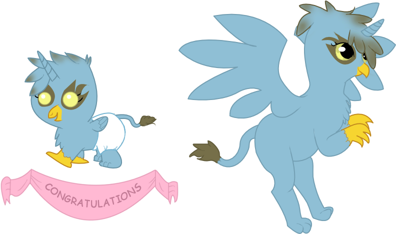 Slanderxoxo, Baby, Chick, Griffon, Oc, Oc Only, Safe - Cartoon (878x500), Png Download