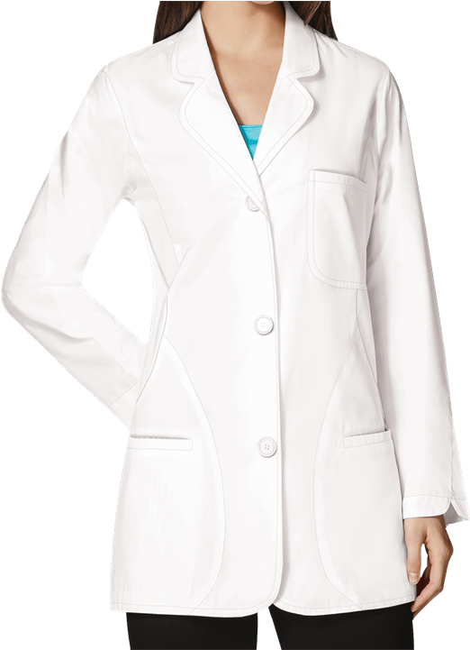 W7103 Lab Coats, Fashion Coat, Nursing, Detail, Medical, - Batas Medicas Para Mujer (600x720), Png Download