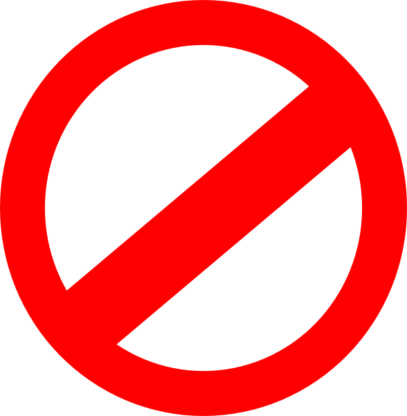 Prohibited Clipart (588x600), Png Download