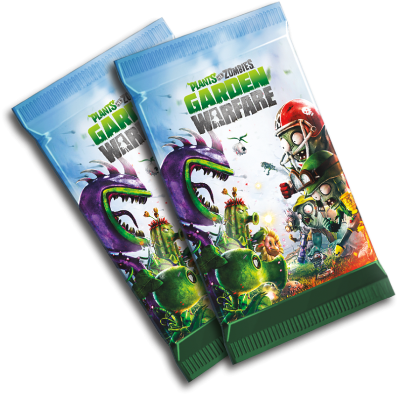 Plantsvszombie Gw Booster - Plants Vs Zombies Card Pack (805x800), Png Download