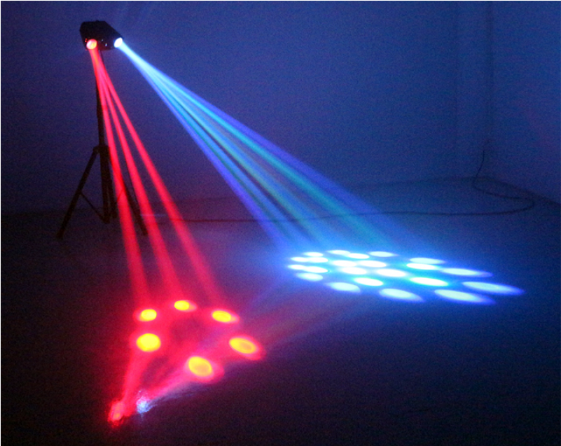 Ibiza Light Moonflower Strobe Laser In Use - Laser (800x800), Png Download