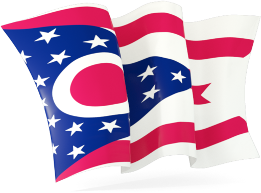 Waving Illustration Of Br - Moving Flag Of Ohio (640x480), Png Download