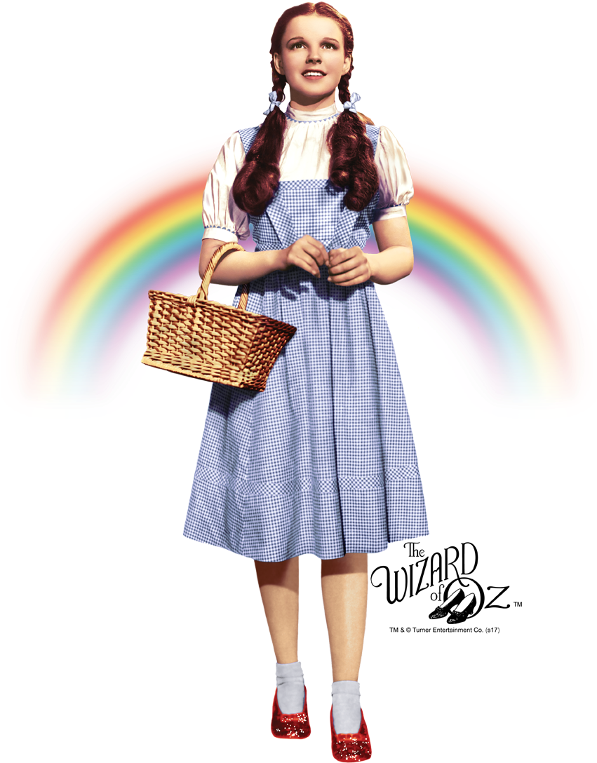 Wizard Of Oz Over The Rainbow Men's Heather T-shirt - Judy Garland Dorothy Wizard Of Oz (850x1125), Png Download