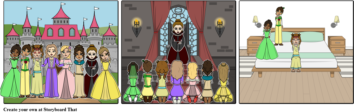 Disney Princesses - Cartoon (1164x385), Png Download