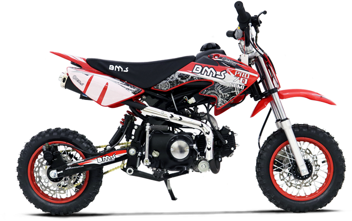 Bms Pro 70 Semi Dirt Bike - Motorcycle (720x615), Png Download