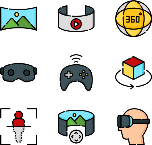 Virtual Reality (600x564), Png Download
