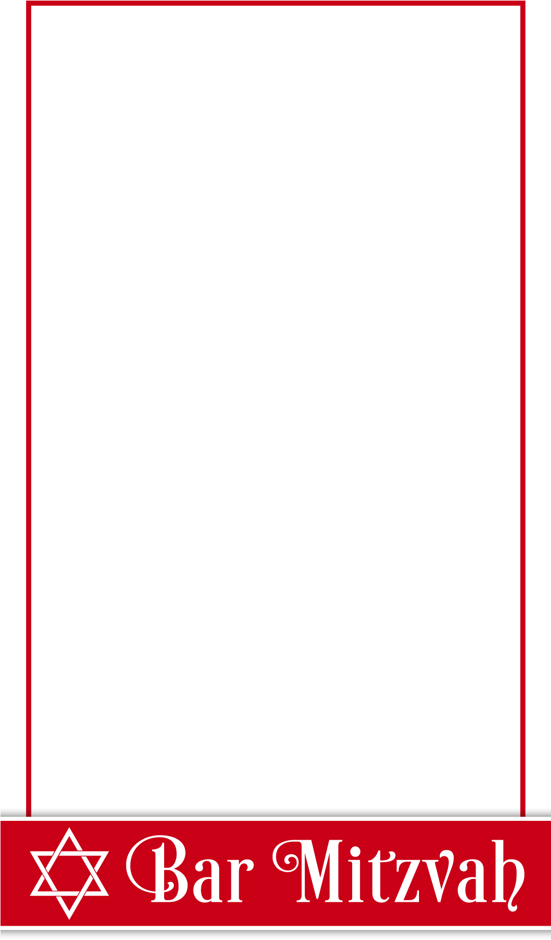 Free Red And White Bar Mitzvah Snapchat Geofilter - Fish Legal (1080x1920), Png Download