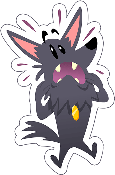 Cute Funny Dog Comic Stickers Messages Sticker-4 - Cartoon (618x618), Png Download