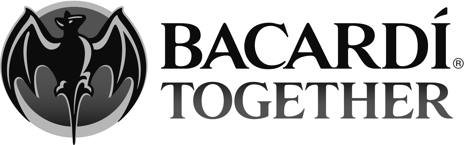 Bacardi Together Logo - Human Action (1561x488), Png Download