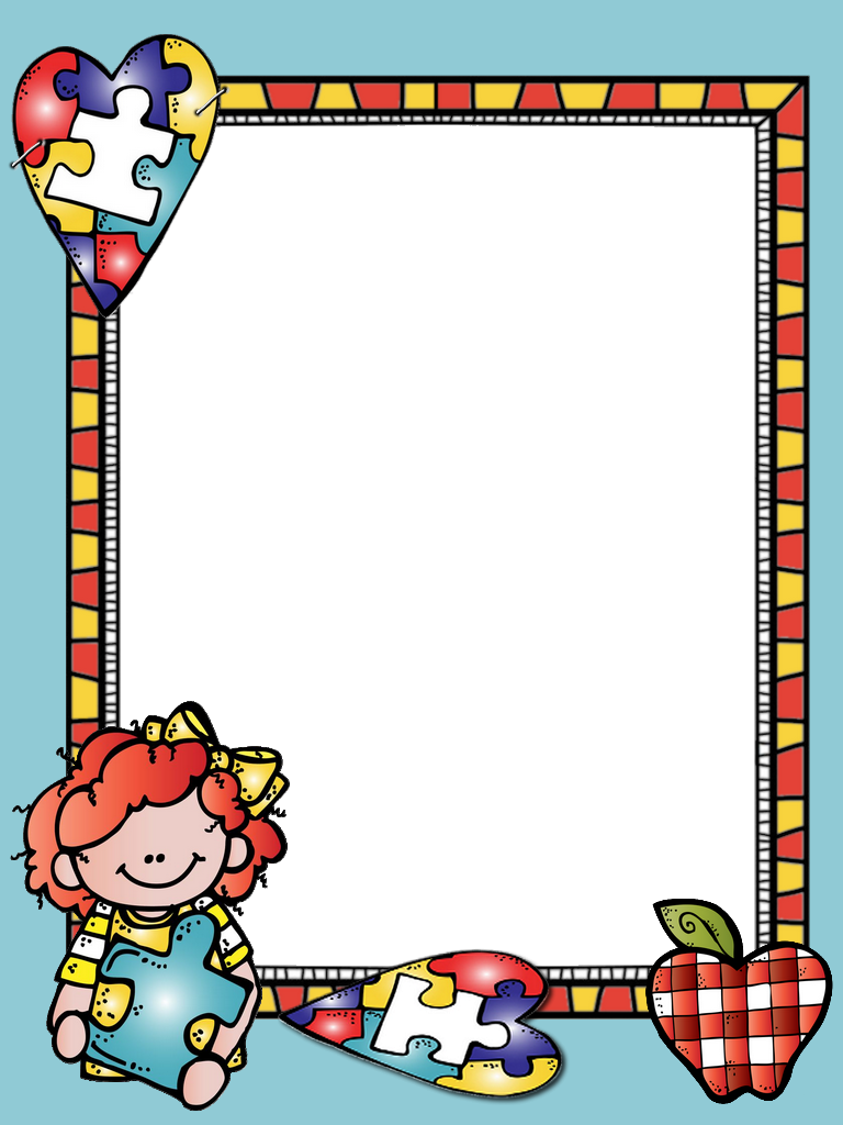 Borders For Paper, Borders And Frames, Text Frame, - Portadas Para Cuadernos De Educadora Con Marco (768x1024), Png Download