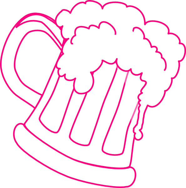 Banner Royalty Free Library Mug Of Beer Clipart - Beer Glassware (594x599), Png Download