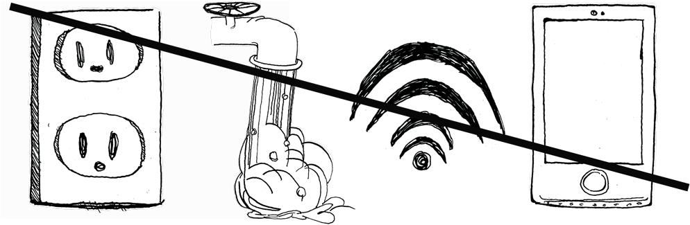 Unplug From The Virtual And Connect To The Vital - Sketch (1000x373), Png Download