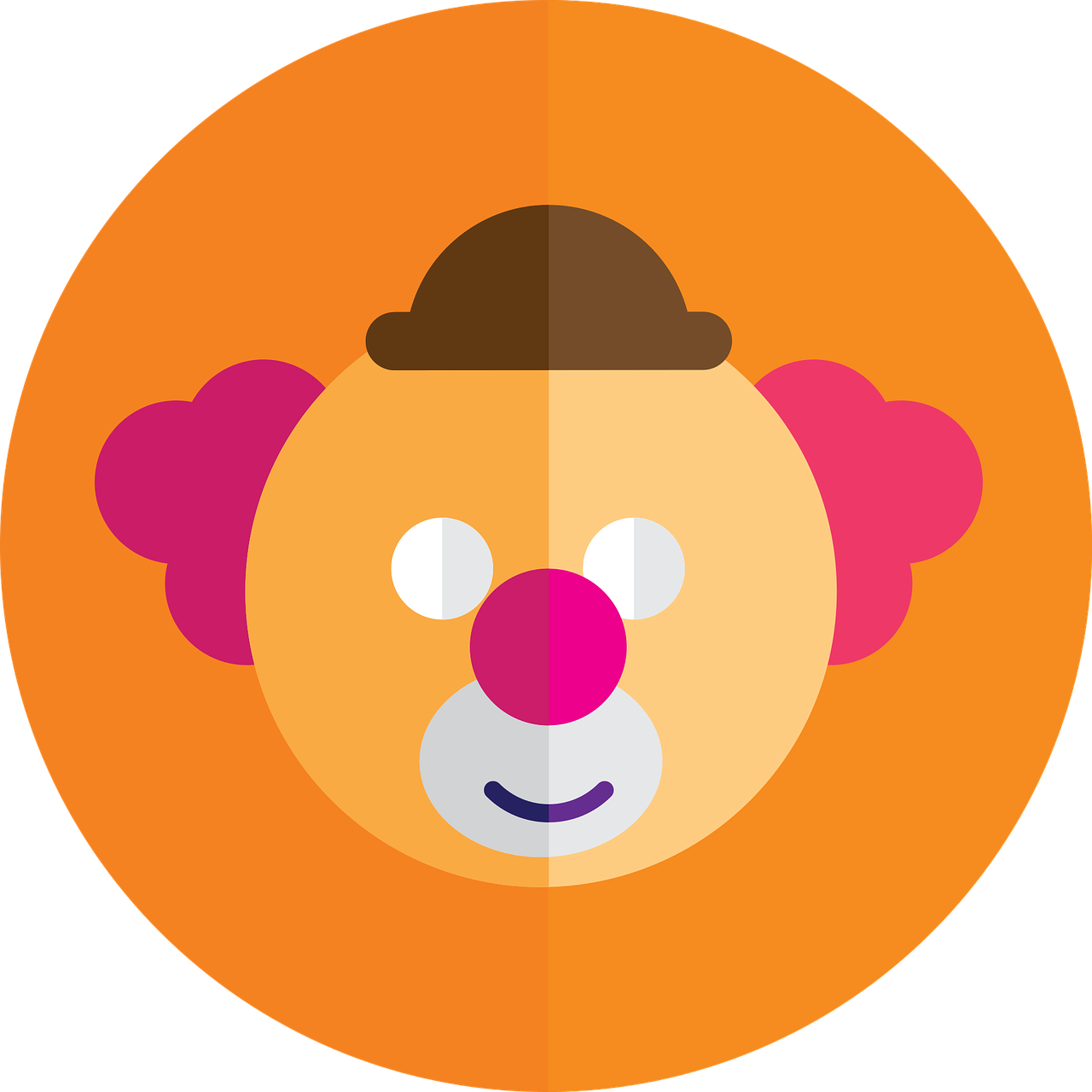 Clown Circus Entertainment - Развлечения Png (1280x1280), Png Download