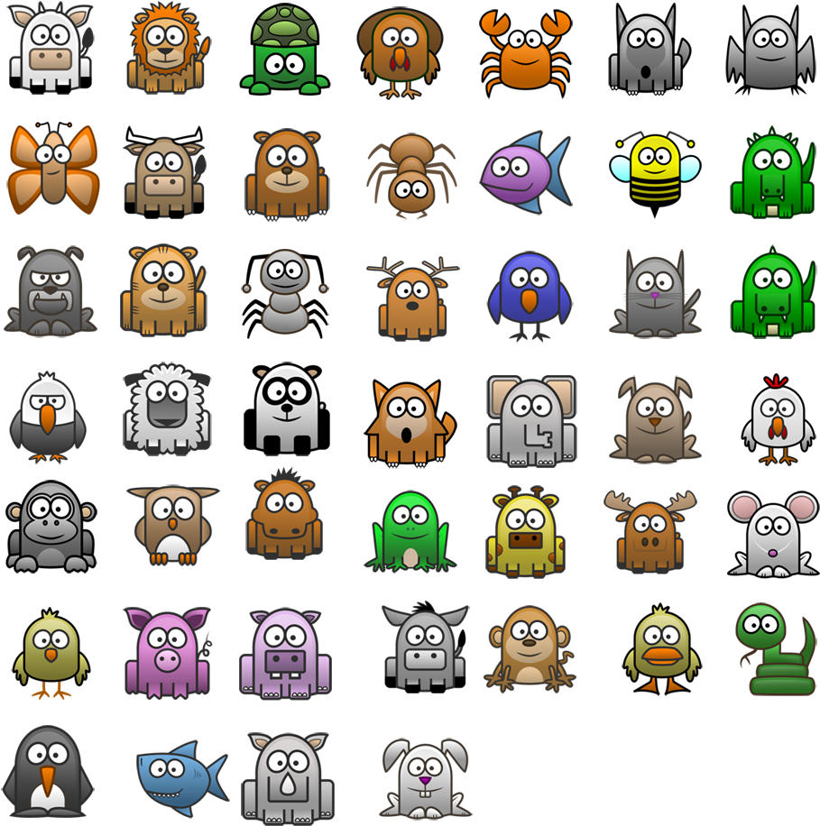 Cartoon Animal - Facebook New Emoji Png (1000x1000), Png Download
