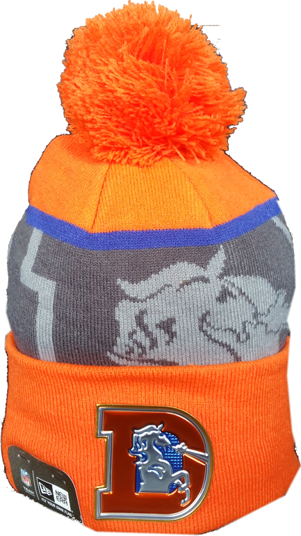Denver Broncos Retro 50th Super Bowl Limited Pom Toque - Knit Cap (433x771), Png Download