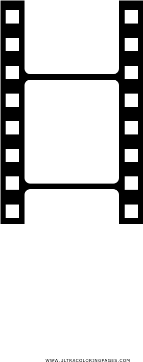 Film Strip Coloring Page - Line Art (1000x1000), Png Download
