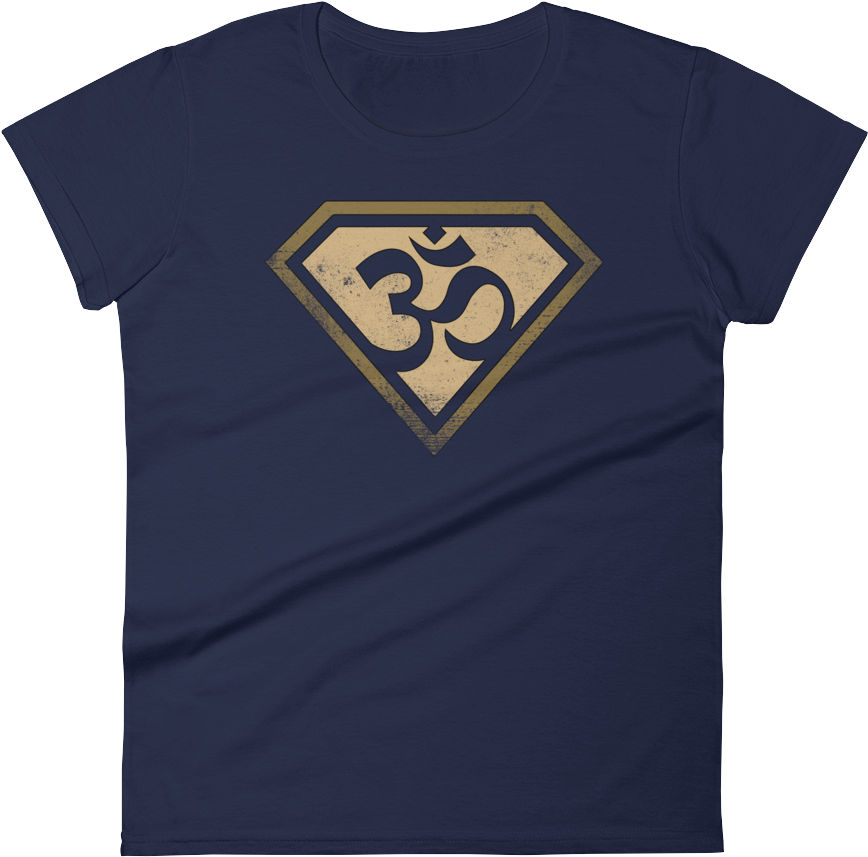 Yoga T-shirt Om Symbol - Happy Birthday Super Dad (1000x1000), Png Download