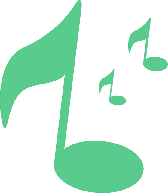 Musical Notes - Music Notes Png Green (559x640), Png Download