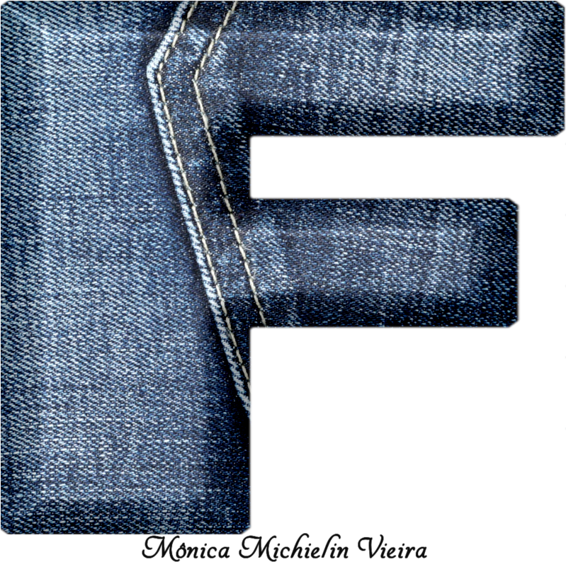 Alfabeto De Jeans Png - Pocket (800x800), Png Download