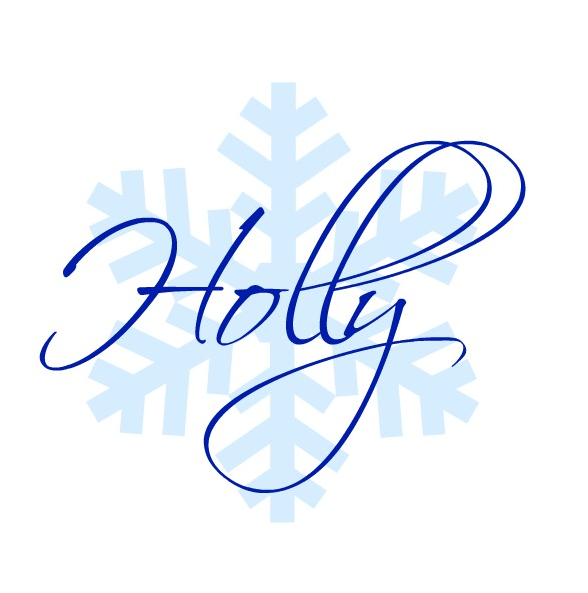 Snowflake Holly - Birthday (588x593), Png Download