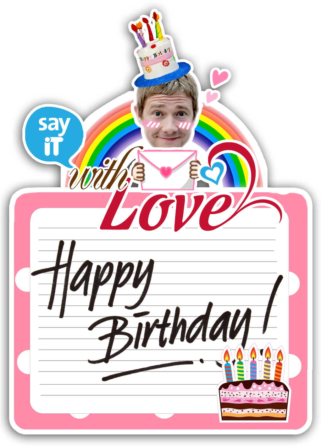 Happy Birthday From Martin Great Minds Think Alike, - Happy Birthday Black Png (1020x1431), Png Download