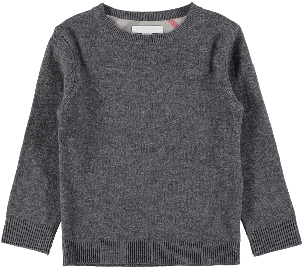 Picture Of Elbow Patch Jumper Grey - Sweater (600x600), Png Download