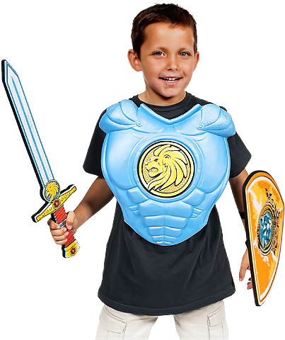 Soft Warriors Pack Caballero Espada Y Armadura - Armadura Con Espada (650x480), Png Download
