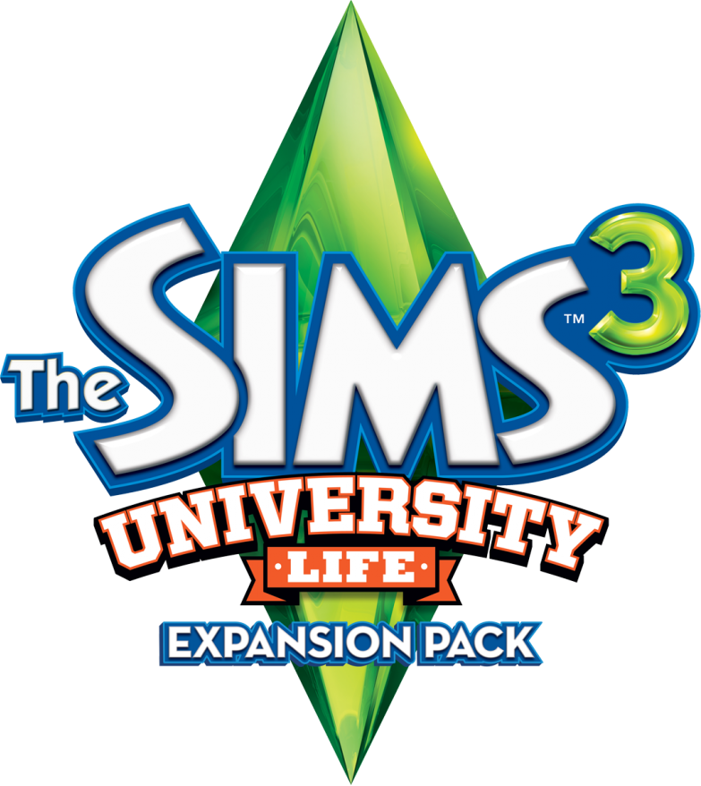 The Sims - Sims 3 University Life Logo (783x878), Png Download
