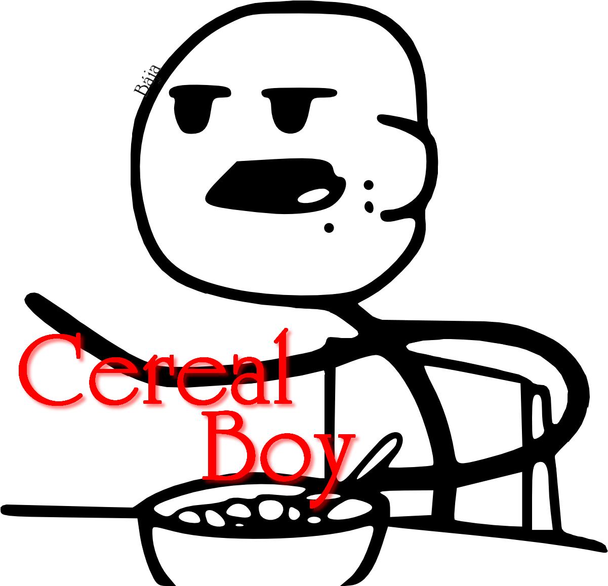 Png-čka S Meme Postavičkama - Cereal Guy .png (1200x1200), Png Download
