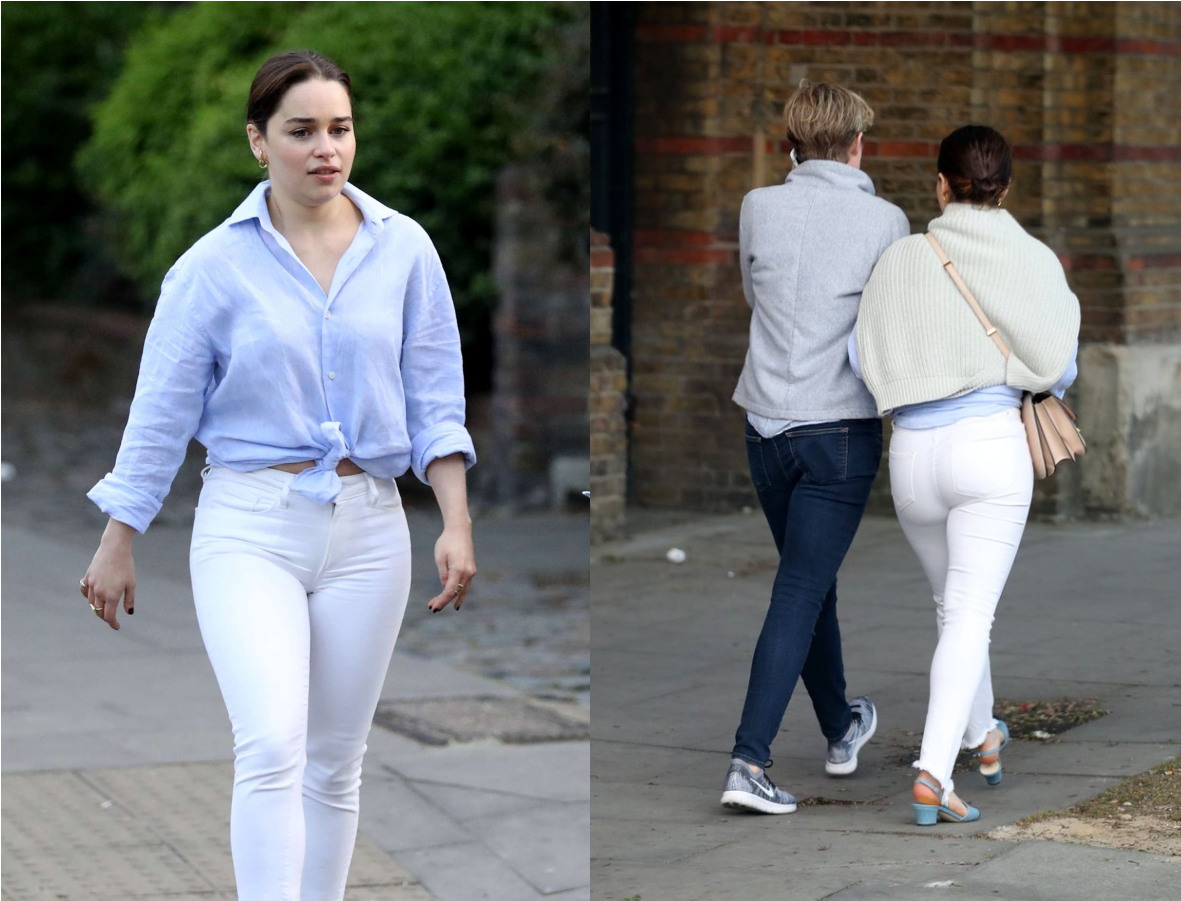 She Looks Great Squeezed Into Those White Pants (1280x1000), Png Download