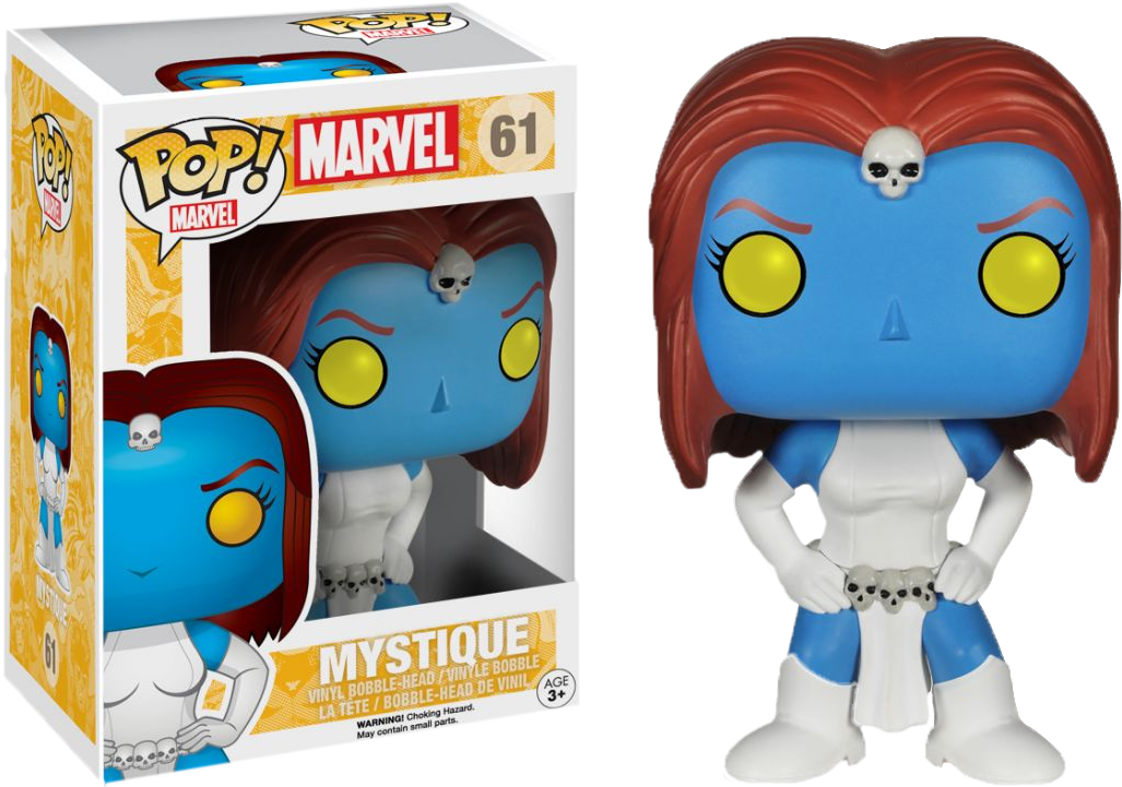 Mystique Pop Vinyl Figure - Figurine Pop X Men (1100x786), Png Download