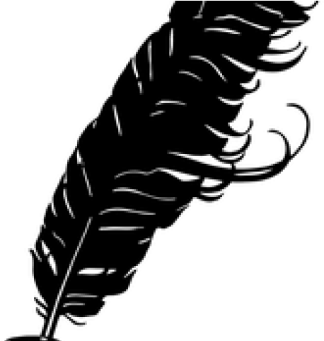 Black And White Pen & Quill - Paper And Quill Png (640x480), Png Download