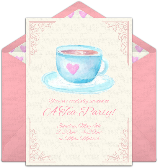 Tea Party Online Invitation - Yoga Invitations (650x650), Png Download