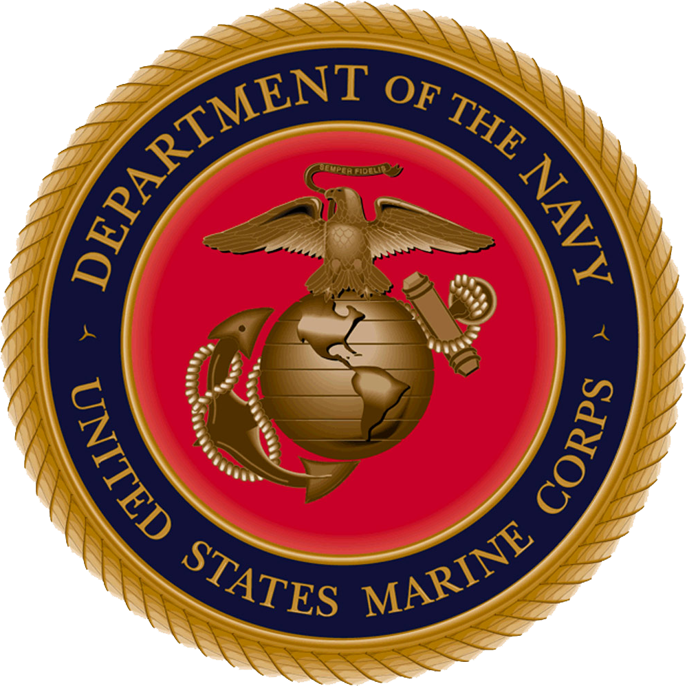 Logo And Image Files Cvma Kansas - Marine Corps (999x997), Png Download