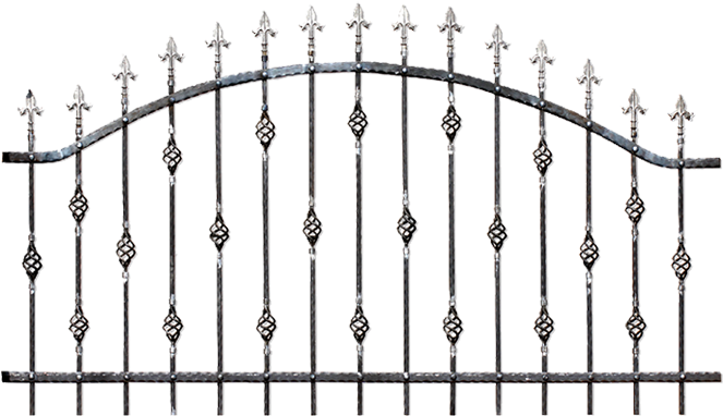 Fence Panels - Forged - Przęsło Ogrodzeniowe Leroy Merlin (800x533), Png Download