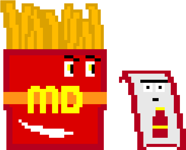 When Mcdonalds French Fries Meet Kechup (770x580), Png Download