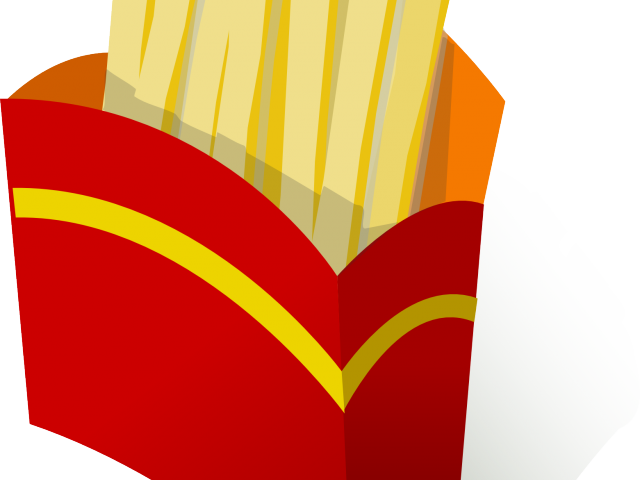 Mcdonalds Clipart Fries - Transparent Cartoon French Fries Png (640x480), Png Download