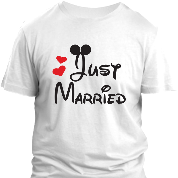 Just Married - Just Married Mickey And Minnie (600x600), Png Download