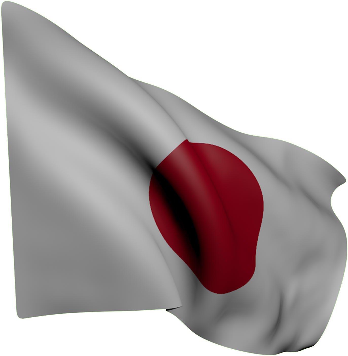 Artistic Creation 1920px Japan Flag Wallpaper Air Blowing - Flaga Japonii Png (1920x1444), Png Download