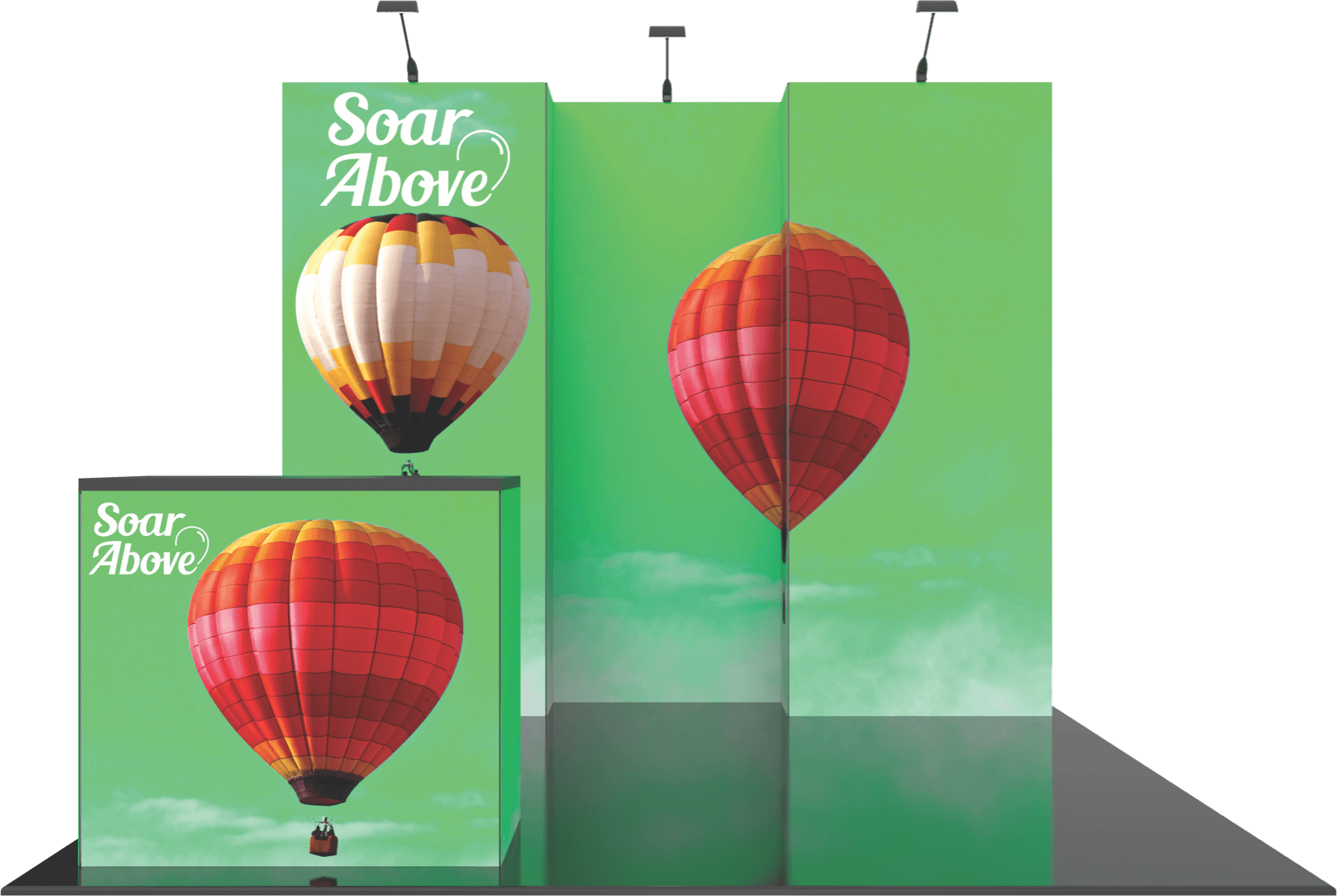 Hot Air Balloon (1611x1080), Png Download