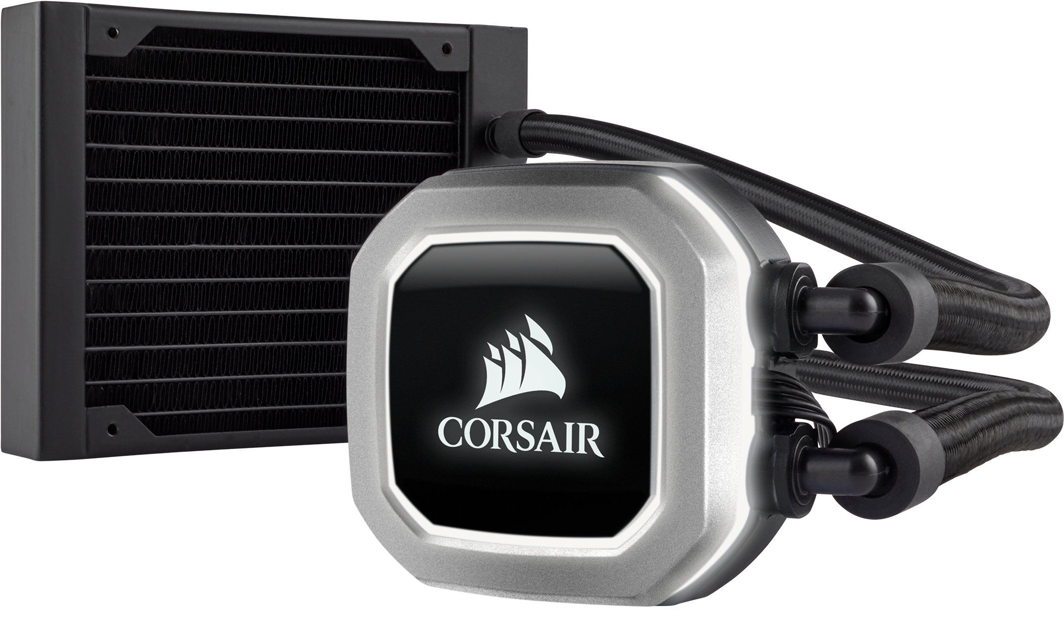 Corsair Hydro Series H75 2018 Cw 9060035 Ww, 120mm - Cw 9060035 Ww (2400x1483), Png Download
