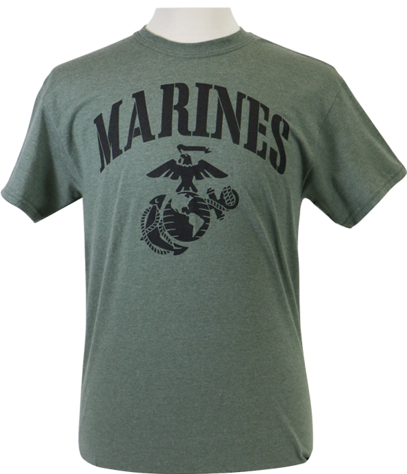 Green "marines" With Ega T-shirt - Eagle Globe And Anchor (800x800), Png Download