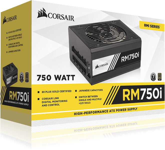 Corsair Rm 750i Gold (661x603), Png Download