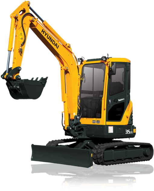 Hyundai Construction R35z-9 Mini Excavator - Hyundai R16 9 Excavator (640x640), Png Download
