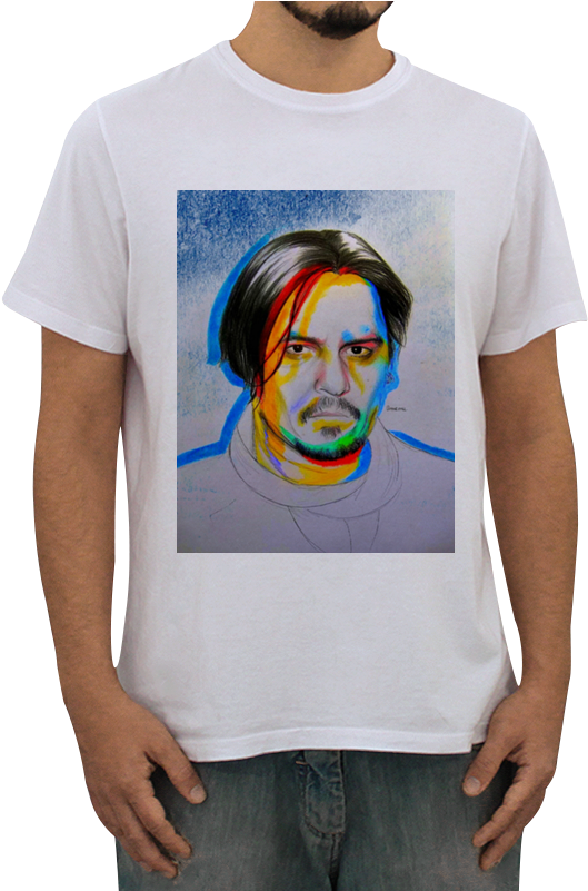 Camiseta Johnny Depp De Gabriele Melona - Jair Bolsonaro Camiseta (800x800), Png Download