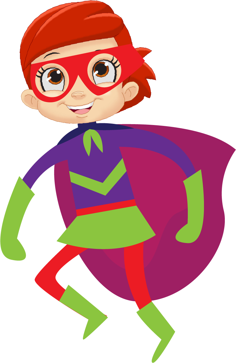 Mindchamps Superhero - Cartoon (940x1379), Png Download