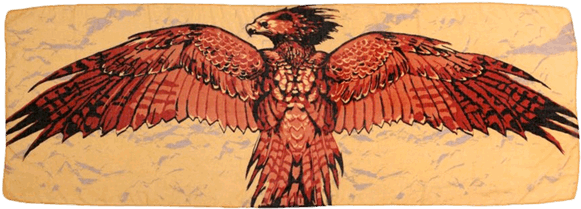 Fawkes The Phoenix Lightweight Scarf - Fawkes Drawing Phoenix (600x600), Png Download