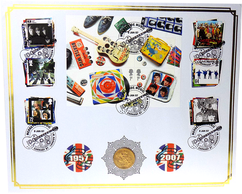 Pre-owned 1957 Full Sovereign Gold Coin And The Beatles - The Beatles (900x900), Png Download