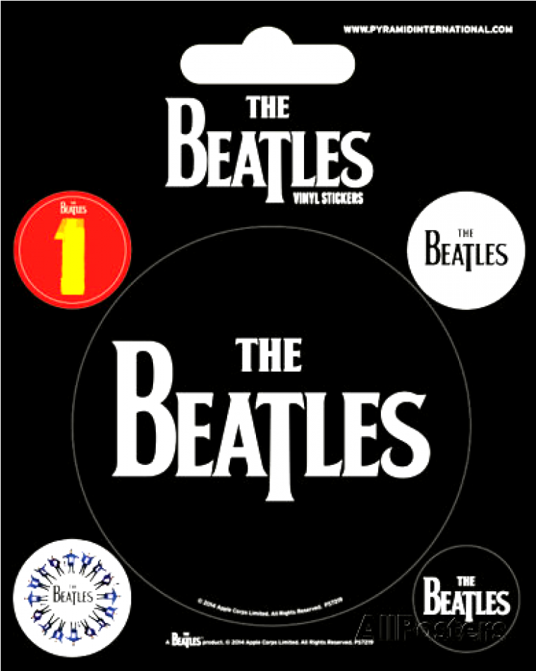 Купете Vinyl Sticker Set The Beatles Black - Beatles (950x950), Png Download