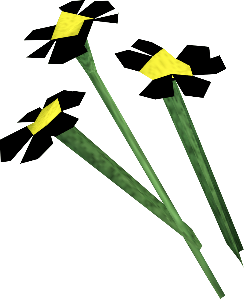 Black Flowers - Black Flower Runescape (815x999), Png Download